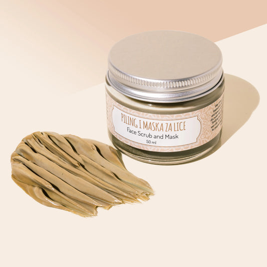 prirodan piling i maska za lice koji sadrzi zeolit